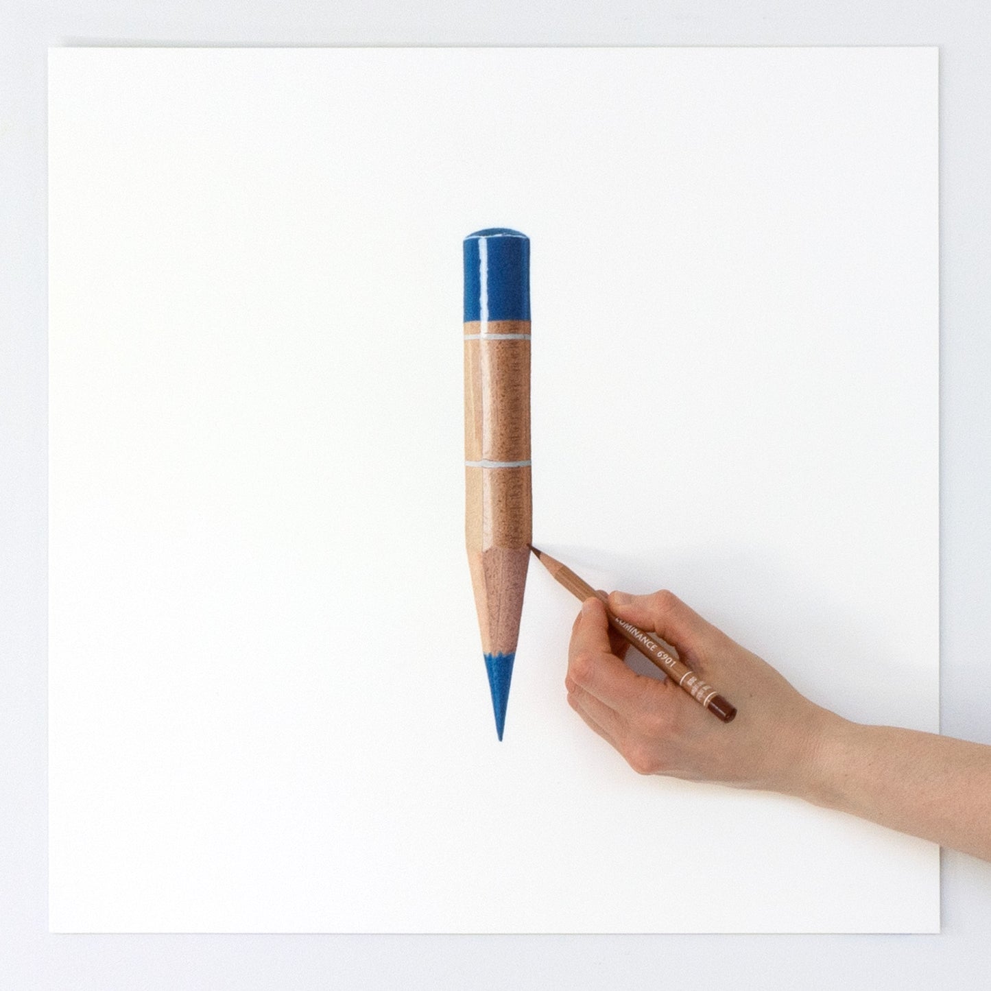 Phthalo Blue Colored Pencil